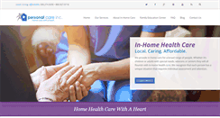 Desktop Screenshot of personalcareinc.com